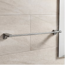Suporte Porta Toalhas Toalheiro Para Banheiro 60cm De Parede C19924 Prata