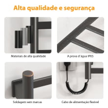 Toalheiro Térmico Aquecedor De Toalhas Elétrico Temperatura Timer Digital 110v G301