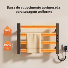 Toalheiro Térmico Aquecedor De Toalhas Elétrico Temperatura Timer Digital 110v G305 Toalheiro Térmico Aquecedor De Toalhas Elétrico Temperatura Timer Digital 110v G305
