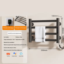 Toalheiro Térmico Aquecedor De Toalhas Elétrico Temperatura Timer Digital 110v G305