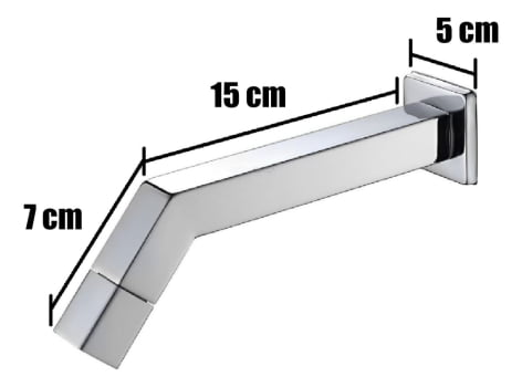 Torneira Banheiro Lavabo 1/4 De Volta Parede An-tf-1606a