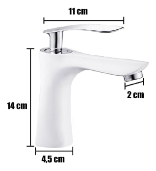 Torneira Banheiro Lavabo Misturador Monocomando Dc-6024aw