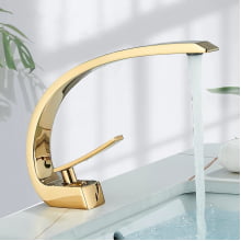 Torneira Banheiro Monocomando Pia Cuba Misturado Luxo T105d Dourado Luuk Young