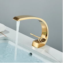 Torneira Banheiro Monocomando Pia Cuba Misturado Luxo T105d Dourado Luuk Young