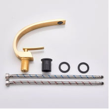 Torneira Banheiro Monocomando Pia Cuba Misturado Luxo T105d Dourado
