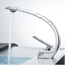 Torneira Para Banheiro Baixa Curva Cascata Misturador Monocomando Pia Cuba Lavabo 105 Cromado