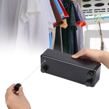 Varal De Roupas Retratil Parede Ajustavel Recolhivel Aco Inoxidavel 8272