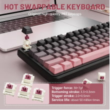 Teclado Mecânico Gamer Attack Shark Sem Fio Bluetooth 2.4g Com Tela Switch Blueberry X98PRO