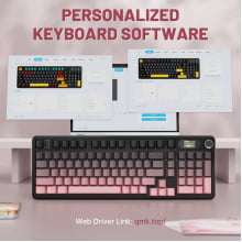 Teclado Mecânico Gamer Attack Shark Sem Fio Bluetooth 2.4g Com Tela Switch Blueberry X98PRO