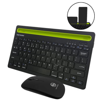 Kit Teclado E Mouse Bluetooth Wireless Recarregável Bk-8089