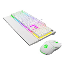 Kit Teclado Mecânico E Mouse Gamer Led Rgb Com Fio Usb Bk-10