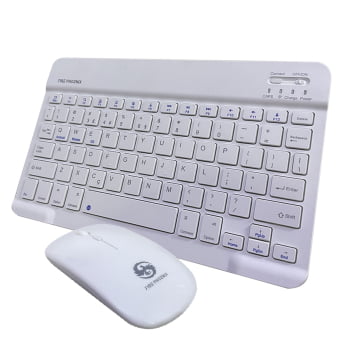 Kit Teclado Mouse Bluetooth Sem Fio Tablet Notebook Bk-8088