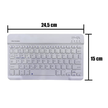 Kit Teclado Mouse Bluetooth Sem Fio Tablet Notebook Bk-8088