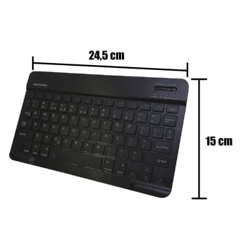 Kit Teclado Mouse Bluetooth Sem Fio Tablet Notebook Bk-8088