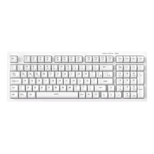 Kit Teclado Mouse Membrana Led Rgb Silencioso Branco Bk-t1