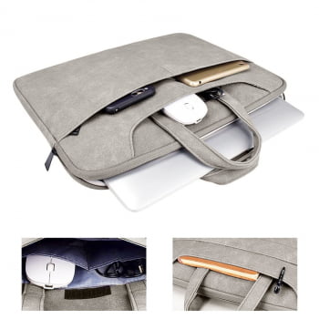 Maleta Bolsa Pasta Para Notebook 15 Executiva Impermeável Nylon Macbook Kx06