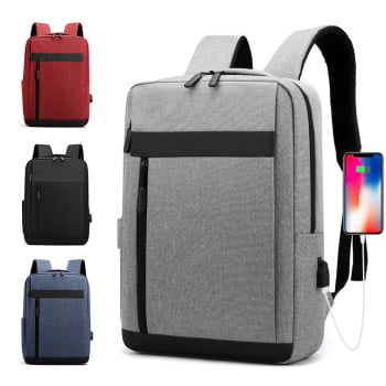 Mochila Executiva Notebook Laptop Portátil Com Carregamento Usb Multifuncional Portátil L550