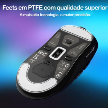 Mouse Bluetooth Sem Fio 2.4g Attack Shark Recarregável X3