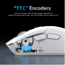 Mouse Branco Sem Fio Bluetooth Gamer Attack Shark Paw3311 De 18000 Recarregável R1