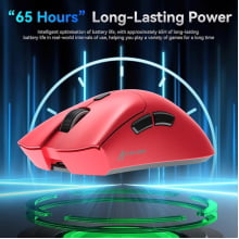 Mouse Branco Sem Fio Bluetooth Gamer Attack Shark Paw3311 De 18000 Recarregável R1