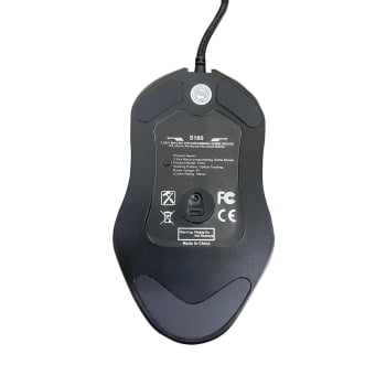 Mouse Gamer Óptico Led Rgb 3200 Dpi Com Fio Usb Preto S180