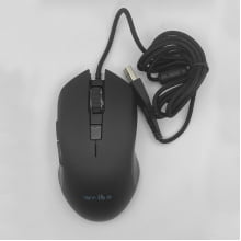 Mouse Gamer Óptico Led Rgb 3200 Dpi Com Fio Usb Preto S180