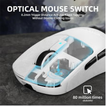 Mouse Gamer Wireless Attack Shark 42000 Dpi Recarregável R6