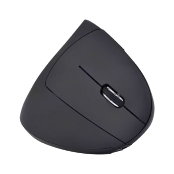 Mouse Sem Fio Ergonômico Vertical Bluetooth Led Preto D-m5