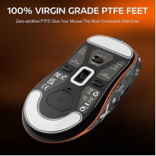 Mouse Sem Fio Gamer Bluetooth 2.4g Attack Shark 26000 Dpi Recarregável Paw3395 X3