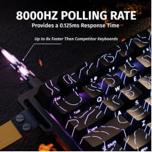 Teclado Magnético Mecânico Gamer Attack Shark Rgb X68 He