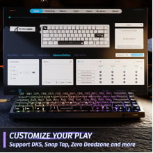 Teclado Magnético Mecânico Gamer Attack Shark Rgb X68 He
