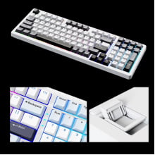 Teclado Mecânico Sem Fio Bluetooth 2.4g Tri Mode Led Sk98w