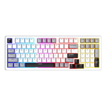 Teclado Mecânico Sem Fio Bluetooth 2.4g Tri Mode Led Sk98w