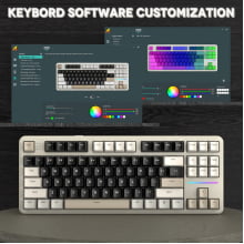Teclado Sem Fio Bluetooth Tri Mode Gamer Attack Shark X87