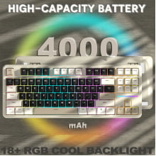 Teclado Sem Fio Bluetooth Tri Mode Gamer Attack Shark X87