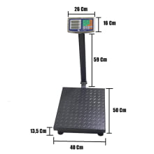 Balança Eletrônica Digital Plataforma De Chão Até 300kg Bivolt Zy-997