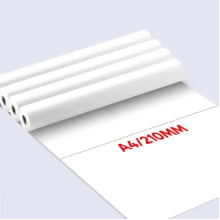 Bobina Papel Térmico A4 Impressora 50 Folhas Bluetooth Branco P2130
