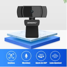 Câmera Webcam Full Hd Com Microfone 60fps 1080p Aoni Para Notebook Pc A20 Pro