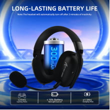 Headtset Gamer Sem Fio Attack Shark Fone De Ouvido Com Microfone L80pro