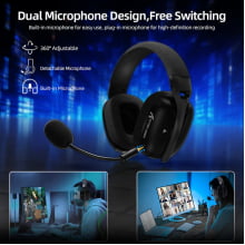 Headtset Gamer Sem Fio Attack Shark Fone De Ouvido Com Microfone L80pro
