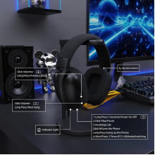 Headtset Gamer Sem Fio Attack Shark Fone De Ouvido Com Microfone L80pro