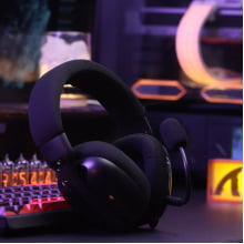 Headtset Gamer Sem Fio Attack Shark Fone De Ouvido Com Microfone L80pro