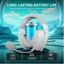Headtset Gamer Sem Fio Attack Shark Fone De Ouvido Com Microfone L80pro