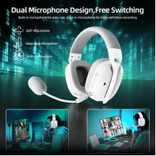 Headtset Gamer Sem Fio Attack Shark Fone De Ouvido Com Microfone L80pro