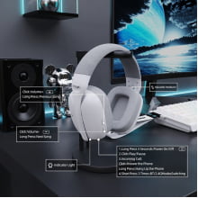 Headtset Gamer Sem Fio Attack Shark Fone De Ouvido Com Microfone L80pro