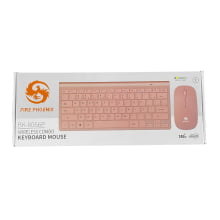 Kit Teclado + Mouse Óptico Adaptador Usb Sem Fio 2.4ghz Wireless Para Pc Notebook Português Brasil Bk-8066p