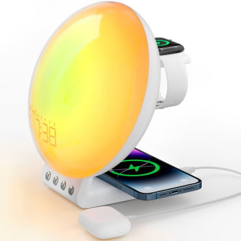 Luminária De Mesa Lampada Inteligente Wi-fi Smart Alexa Google Assistant Led Rgb Touch Cyl6805