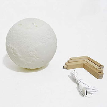 Luminária Lua Cheia Moon Lamp 3d Muda Cor Toque Usb 1227