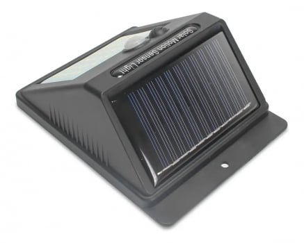 Luminária Solar Sensor Movimento 20 Leds Luz Noturna H30 