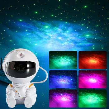 Mini Astronauta Projetor Galaxy Star Lights Estrelas Nebulosa Estrelado Ws3315